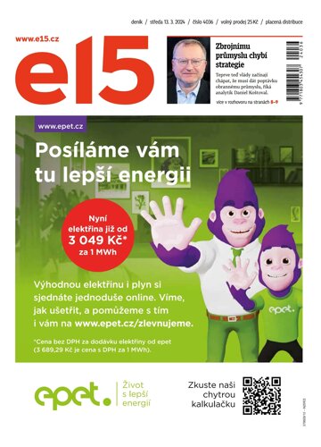Obálka e-magazínu E15 13.3.2024