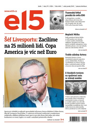 Obálka e-magazínu E15 19.3.2024