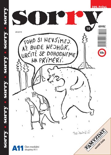 Obálka e-magazínu Sorry 10/2025