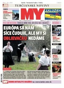 Obálka e-magazínu MY Turčianske noviny 22/28/4/2014