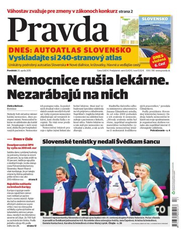 Obálka e-magazínu Pravda 20.4.2015
