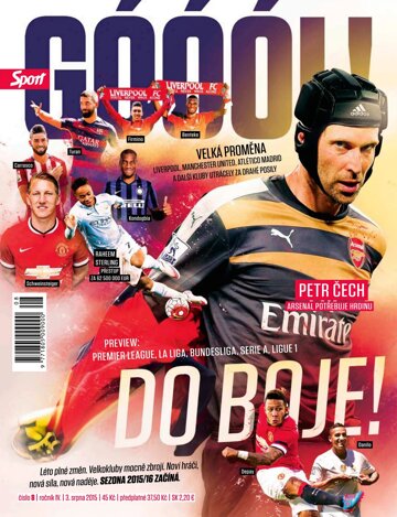Obálka e-magazínu Sport Goool - 8/2015