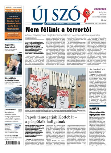 Obálka e-magazínu Új Szó 29.2.2016