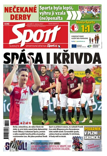 Obálka e-magazínu Sport 3.4.2017