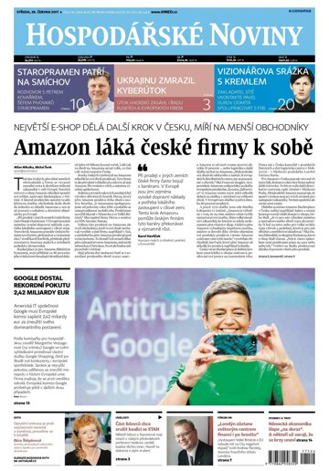 Obálka e-magazínu Hospodářské noviny 124 - 28.6.2017