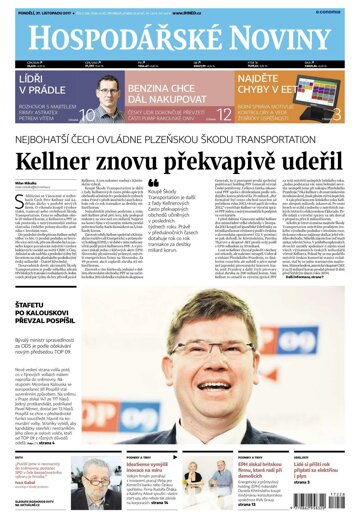 Obálka e-magazínu Hospodářské noviny 228 - 27.11.2017