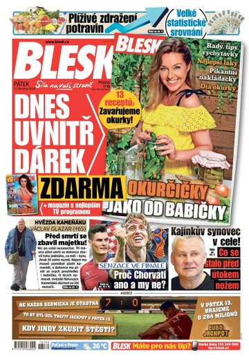 Obálka e-magazínu Blesk 13.7.2018