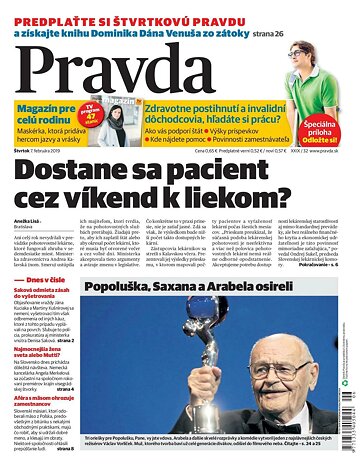 Obálka e-magazínu Pravda 7. 2. 2019