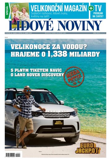 Obálka e-magazínu Lidové noviny 18.4.2019