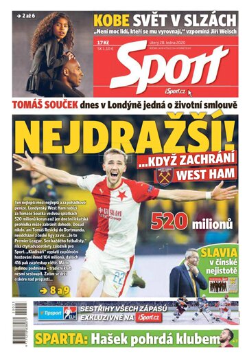 Obálka e-magazínu Sport 28.1.2020