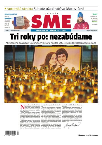 Obálka e-magazínu SME 19-2-2021