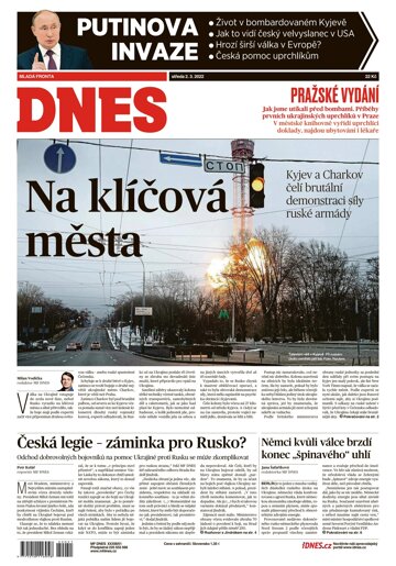 Obálka e-magazínu MF Dnes 2.3.2022