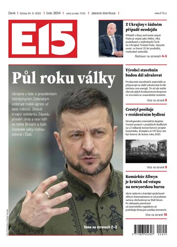 Obálka e-magazínu E15 24.8.2022