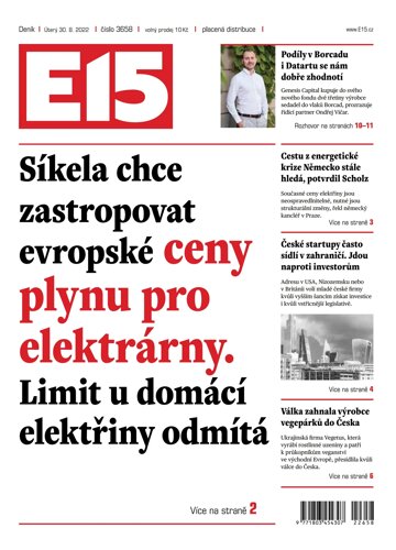 Obálka e-magazínu E15 30.8.2022