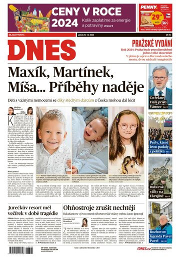 Obálka e-magazínu MF Dnes 29.12.2023