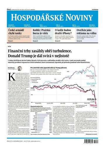 Obálka e-magazínu Hospodářské noviny 069 - 8.4.2025