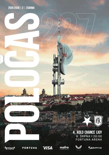 Obálka e-magazínu Poločas 26/2025č.2 Slavia – Teplice