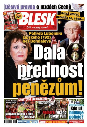 Obálka e-magazínu Blesk 10.10.2015