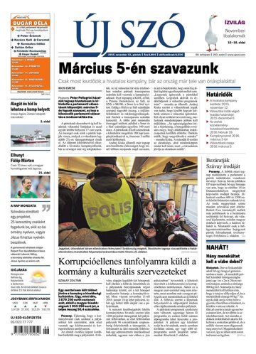 Obálka e-magazínu Új Szó 13.11.2015