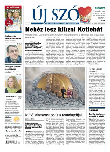 Obálka e-magazínu Új Szó 30.4.2016