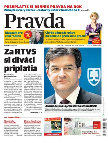 Obálka e-magazínu Pravda 26.5.2016