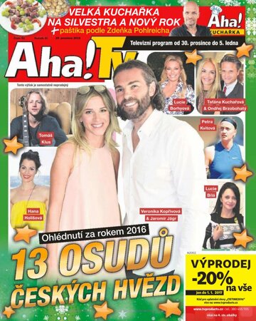 Obálka e-magazínu AHA! Tv - 29.12.2016