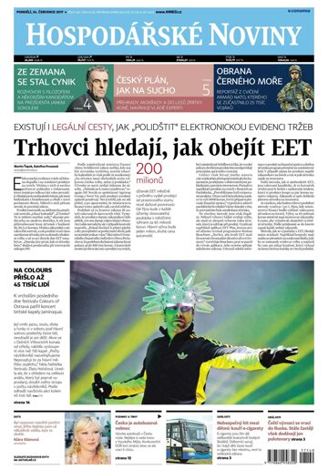 Obálka e-magazínu Hospodářské noviny 140 - 24.7.2017