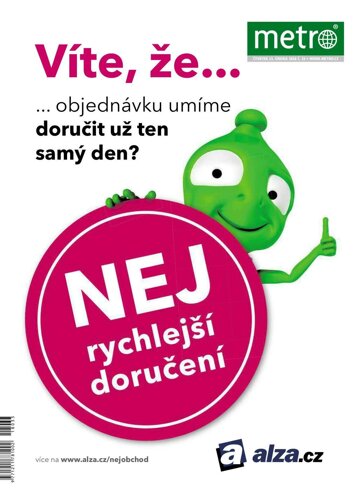 Obálka e-magazínu deník METRO 15.2.2018