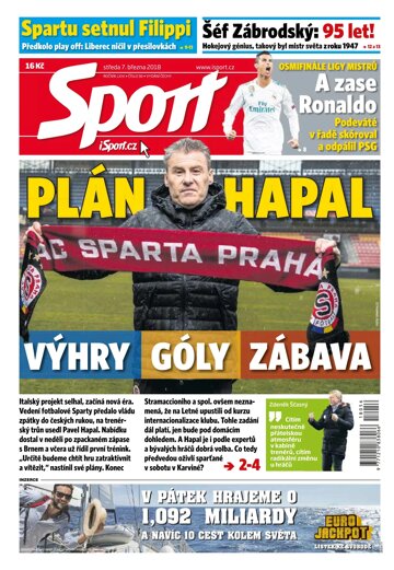 Obálka e-magazínu Sport 7.3.2018