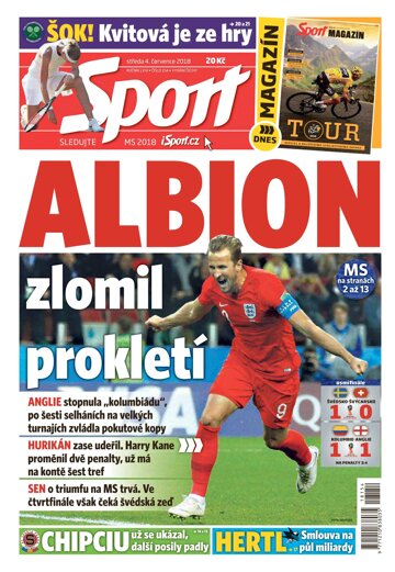 Obálka e-magazínu Sport 4.7.2018