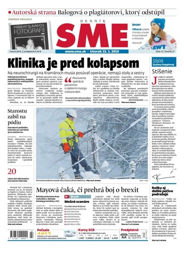 Obálka e-magazínu SME 15.1.2019