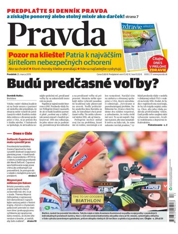 Obálka e-magazínu Pravda 25.3.2019