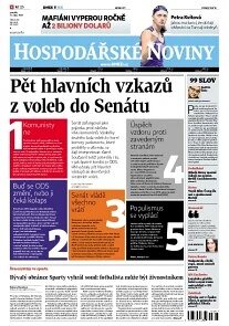 Obálka e-magazínu Hospodářské noviny 205 - 22.10.2012