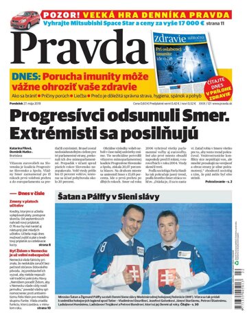 Obálka e-magazínu Pravda 27. 5. 2019