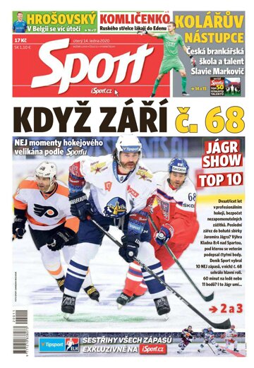 Obálka e-magazínu Sport 14.1.2020