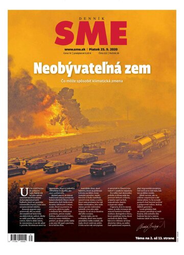 Obálka e-magazínu SME 25.9.2020