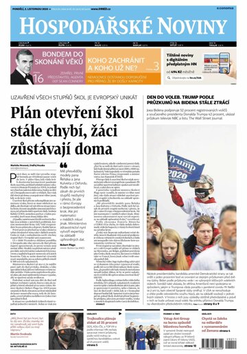 Obálka e-magazínu Hospodářské noviny 211 - 2.11.2020