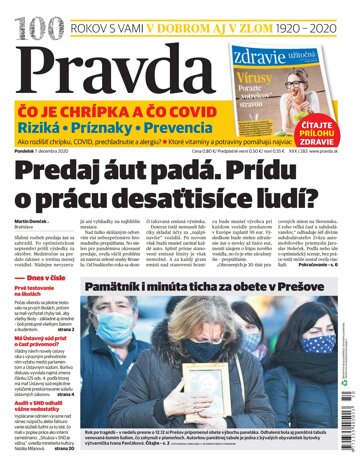 Obálka e-magazínu Pravda 7. 12. 2020