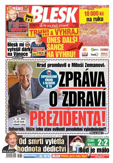 Obálka e-magazínu Blesk 9.10.2021