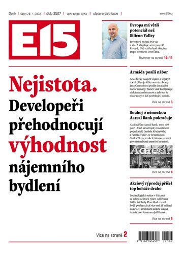 Obálka e-magazínu E15 25.1.2022