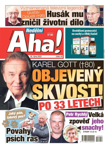 Obálka e-magazínu Nedělní AHA! 30.10.2022