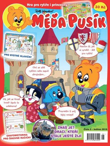 Obálka e-magazínu Méďa Pusík 5/2016