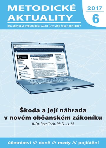 Obálka e-magazínu Metodické aktuality Svazu účetních 6/2017