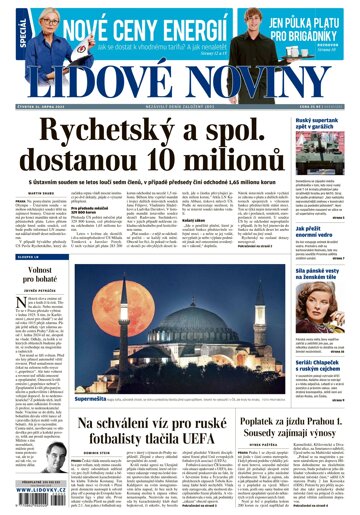 Obálka e-magazínu Lidové noviny 31.8.2023