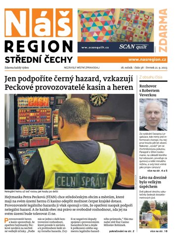 Obálka e-magazínu Náš Region - Střední Čechy 38/2023