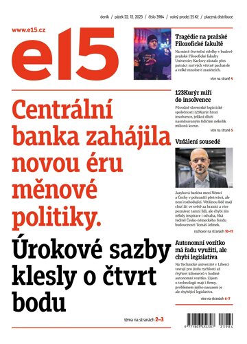 Obálka e-magazínu E15 22.12.2023