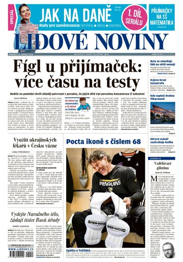 Obálka e-magazínu Lidové noviny 19.2.2024