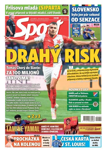 Obálka e-magazínu Sport 1.7.2024