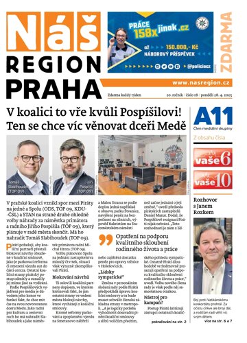 Obálka e-magazínu Náš Region - Praha 18/2025