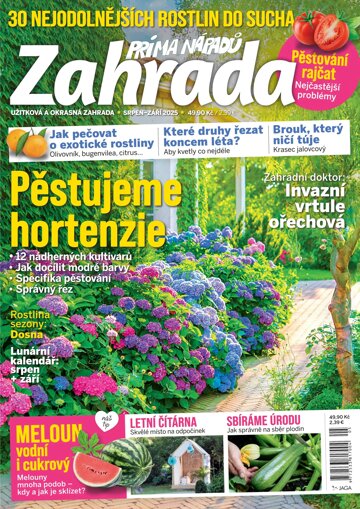 Obálka e-magazínu Zahrada prima nápadů 8-9/2025